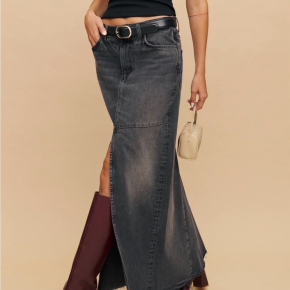 Reformation Tazz denim maxi (black) - Picture 3 of 3